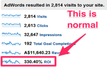 Google ecommerce AdWords ROI